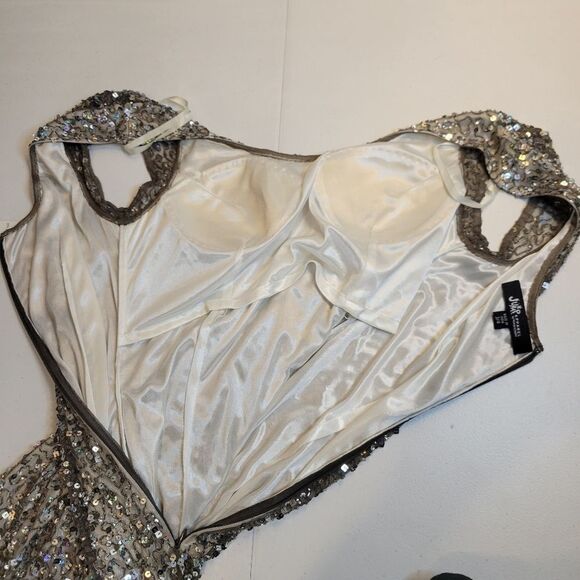 JUMP apparel Sparkly Silver Sequin Dress, Juniors Size 3/4 NEW NWT - Picture 8 of 14